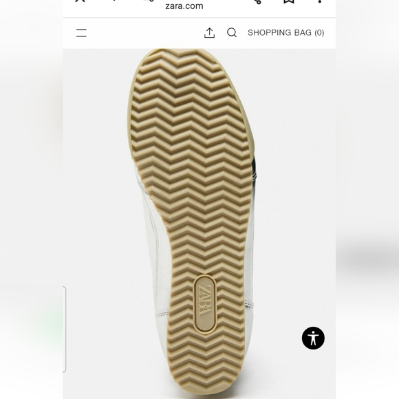 ZARA Metallic Running Sneakers - Picture 2 of 9